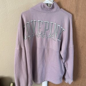 Lavender PINK pull over half zip